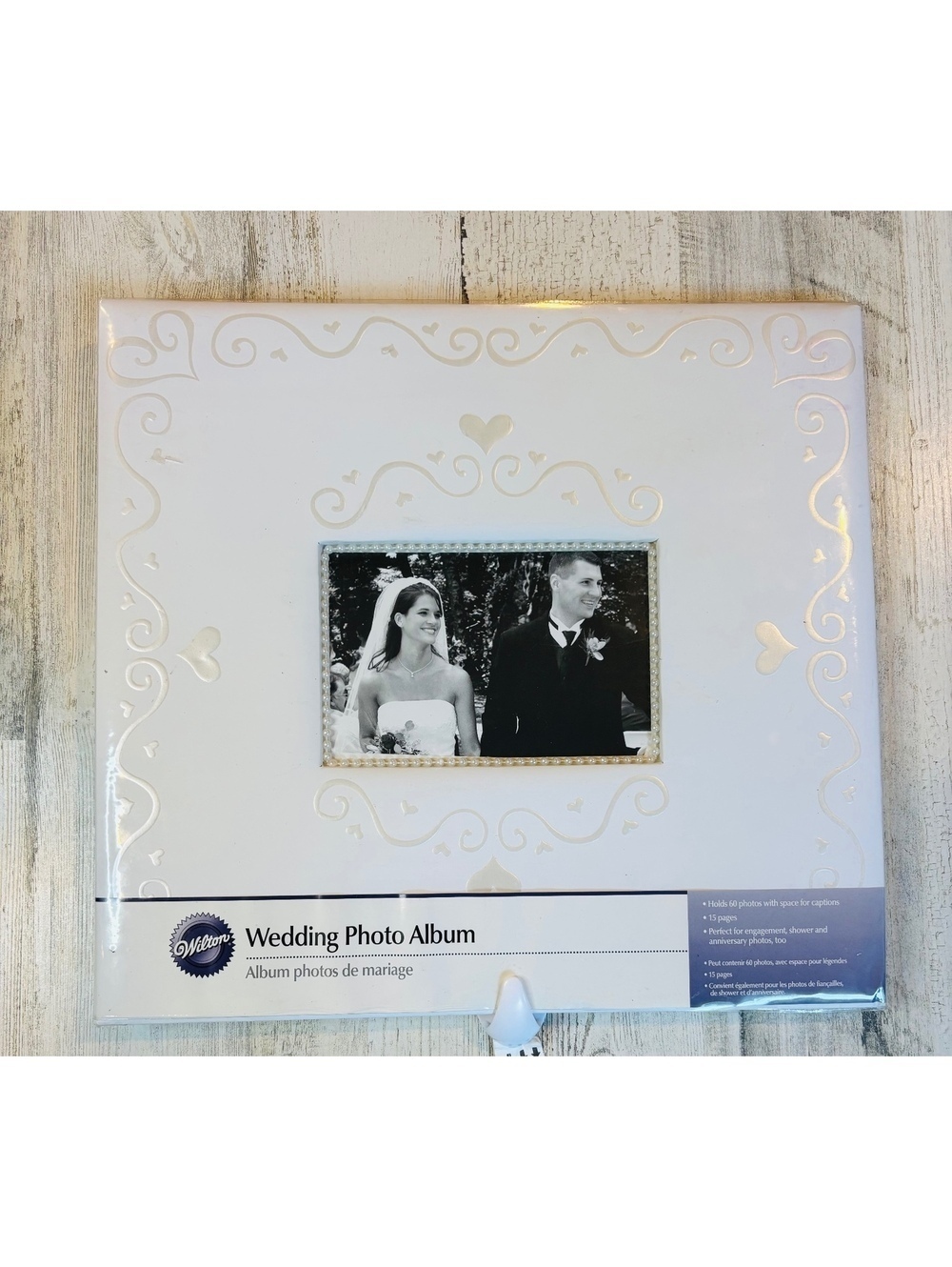 NEW Wilton Wedding Curly Heart Photo Album 60 Photos Bridal Keepsake 2006